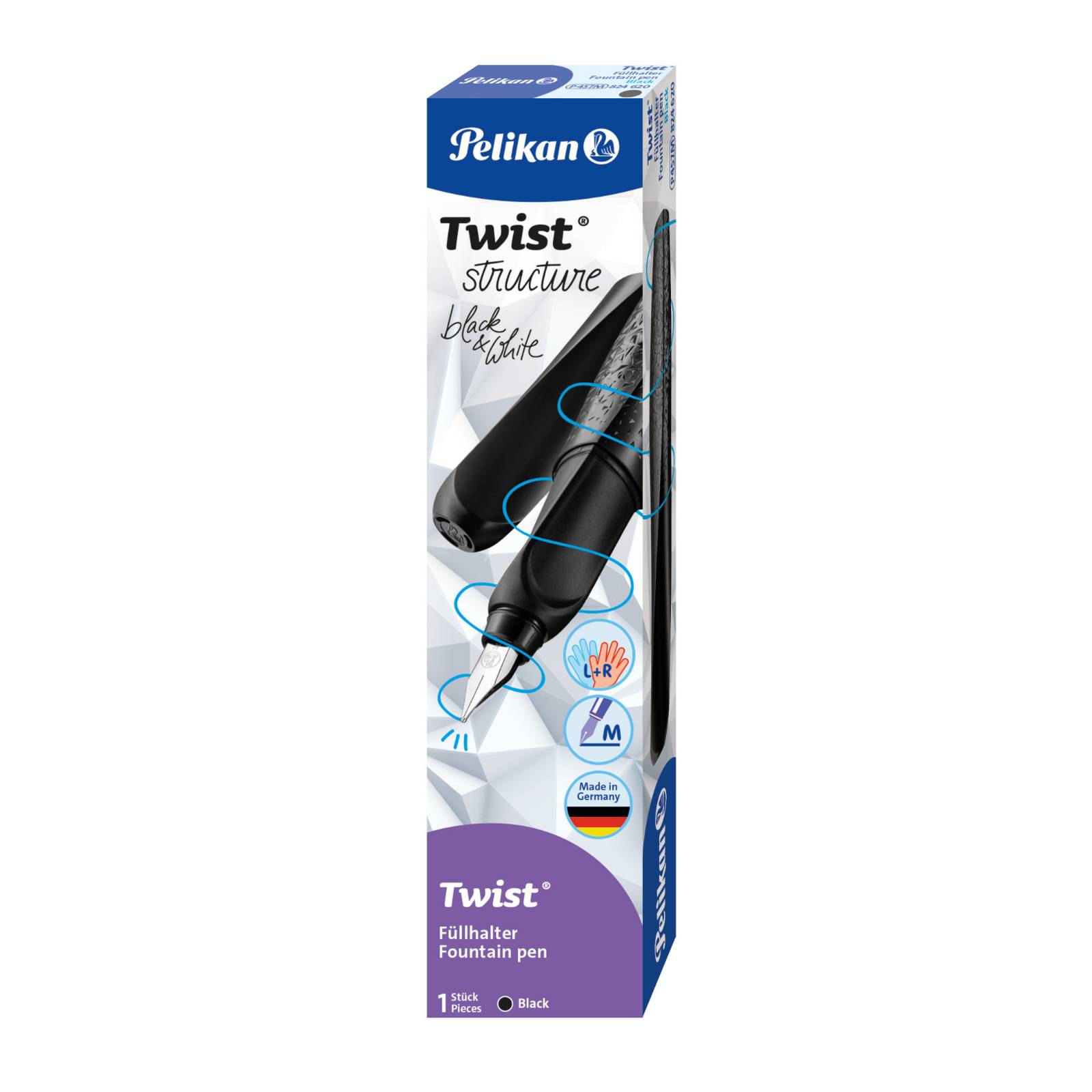Pelikan Cartugidge Filler Twist® Struttura Nero-1