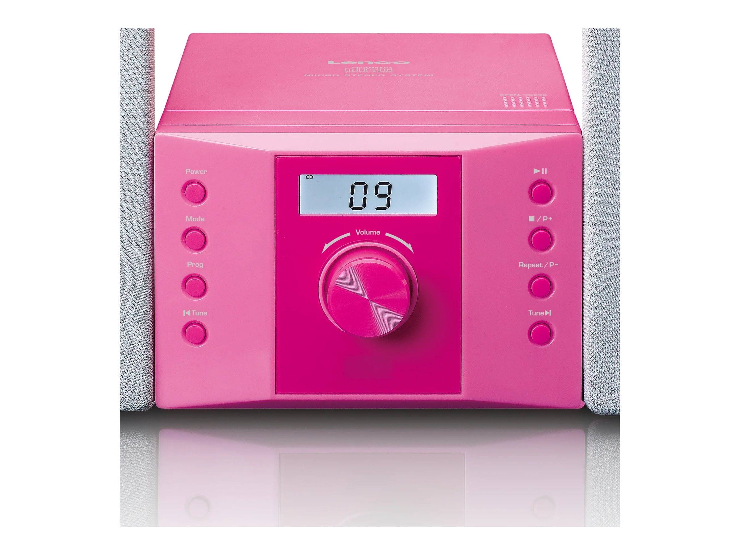 Lenco MC-013PK - Digital - FM - Spieler - CD,CD-R,CD-RW - Abspielen/Pause - Skip down - Skip up - Stopp - Vorderseite (M-1