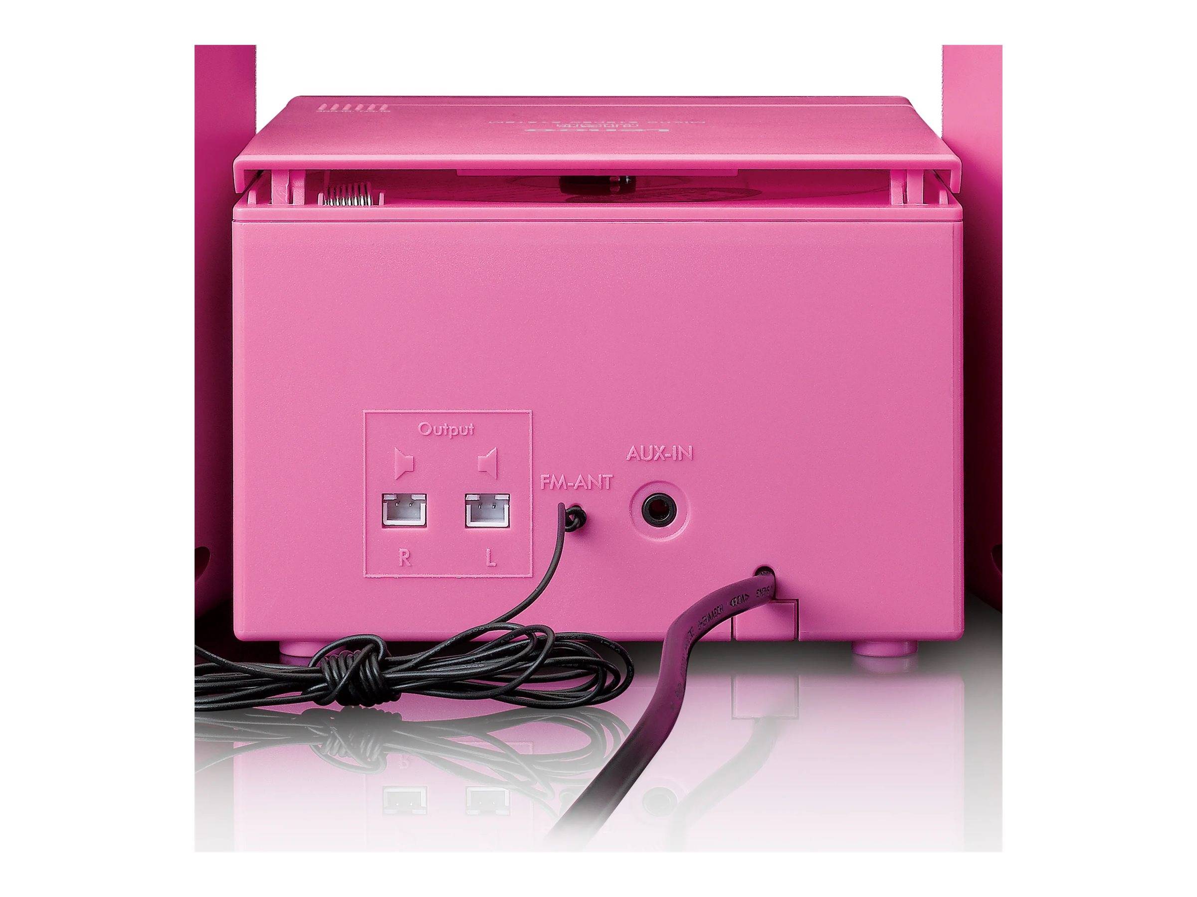 Lenco MC-013PK - Digital - FM - Spieler - CD,CD-R,CD-RW - Abspielen/Pause - Skip down - Skip up - Stopp - Vorderseite (M-2