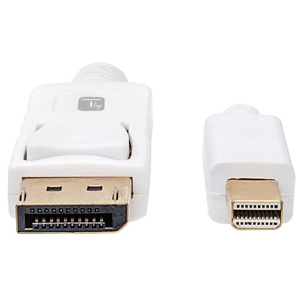 Cavo Mini DisplayPort Maschio a DisplayPort Maschio 4K 60Hz 1m Bianco-1