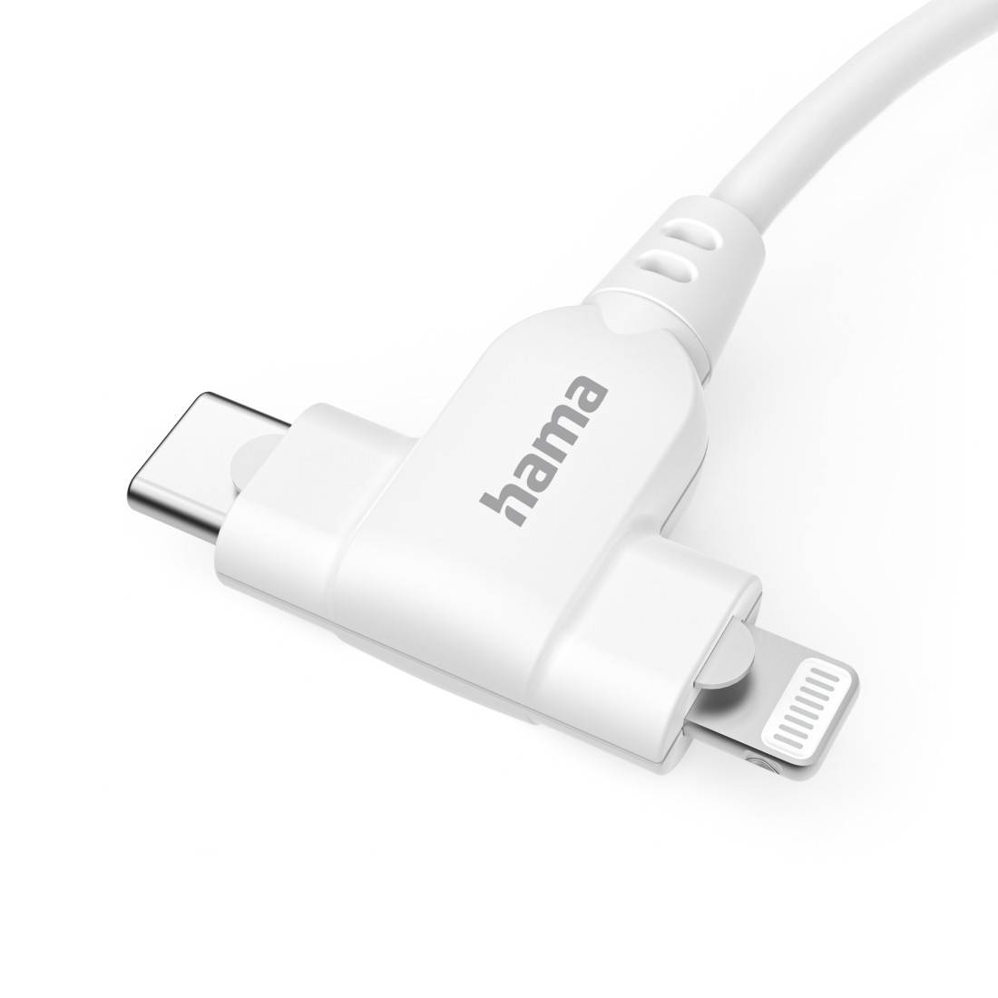 Hama 00201722 USB Kabel 1,5 m USB 2.0 USB C USB C/Lightning Weiß (00201722)-1