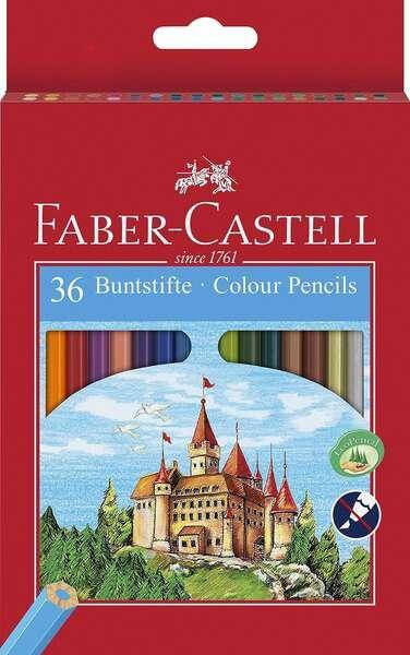 Faber-Castell Classic Color Confezione da 36 matite colorate esagonali - Resistenza alla rottura - Colori assortiti-0