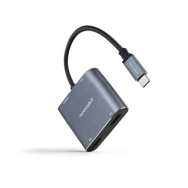 Nanocable 10.16.4305 adattatore grafico USB Grigio-0
