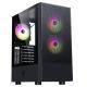 CASE ITEK M.TOWER "SIISBE 3.0" GAMING USB3, 3*12cm fan ARGB, Trasp Wind, - ITGCASIB30-0