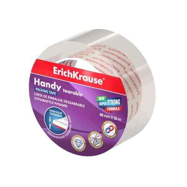 Nastro sigillante pratico Erichkrause - 48mmx50m - Resistente e durabile - Colore trasparente-0