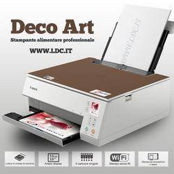 STAMPANTE ALIMENTARE DECO ART - BIANCA - SCANNER - A4 - VASSOIO POSTERIORE - CON 5 CARTUCCE E CIALDE IN OMAGGIO-0