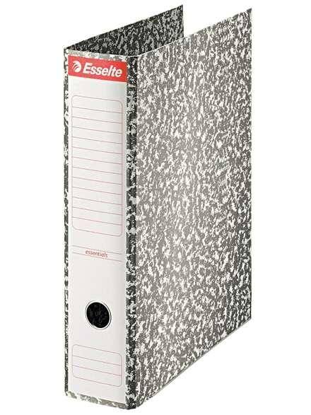 Esselte Lever Filler - Cardboard - Formato folio - Lumo da 75 mm - Capacità per 500 fogli - colore grigio jaspeado-0