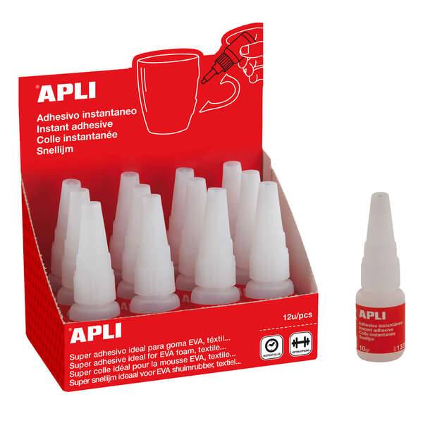 Adesivo Apli Super Istantaneo 10g - Asciugatura Rapida - Formula Resistente - Trasparente-0