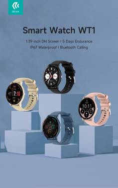 DEVIA Smart Watch modello WT1 APP DaFit Grigio