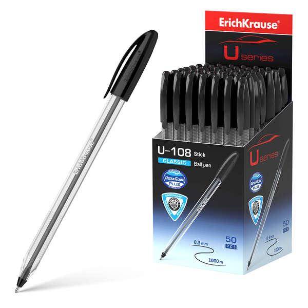 Erichkrause Boligraph U -108 Classick Stick - Ultra Glide Technology - Black Ink-0