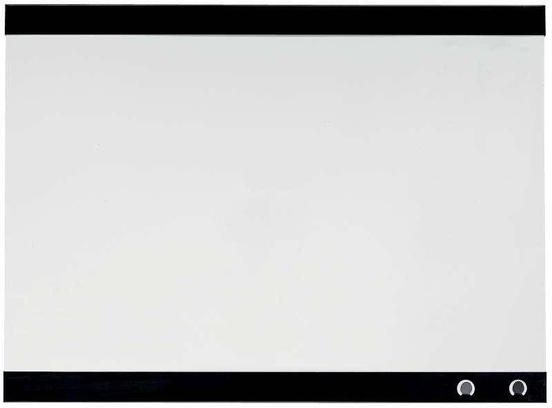 Lavagna magnetica piccola Nobo con clip per appunti 430x580 mm - Design senza cornice - Funzioni di gancio - Colore bian-0