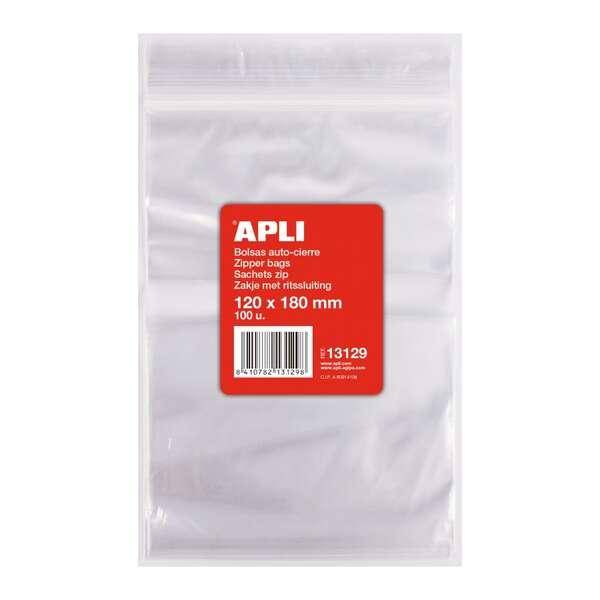 Pacchetto Appli di 100 bags de chiusura auto 120 x 180 mm - Bash Closure - Adatto per il cibo-0