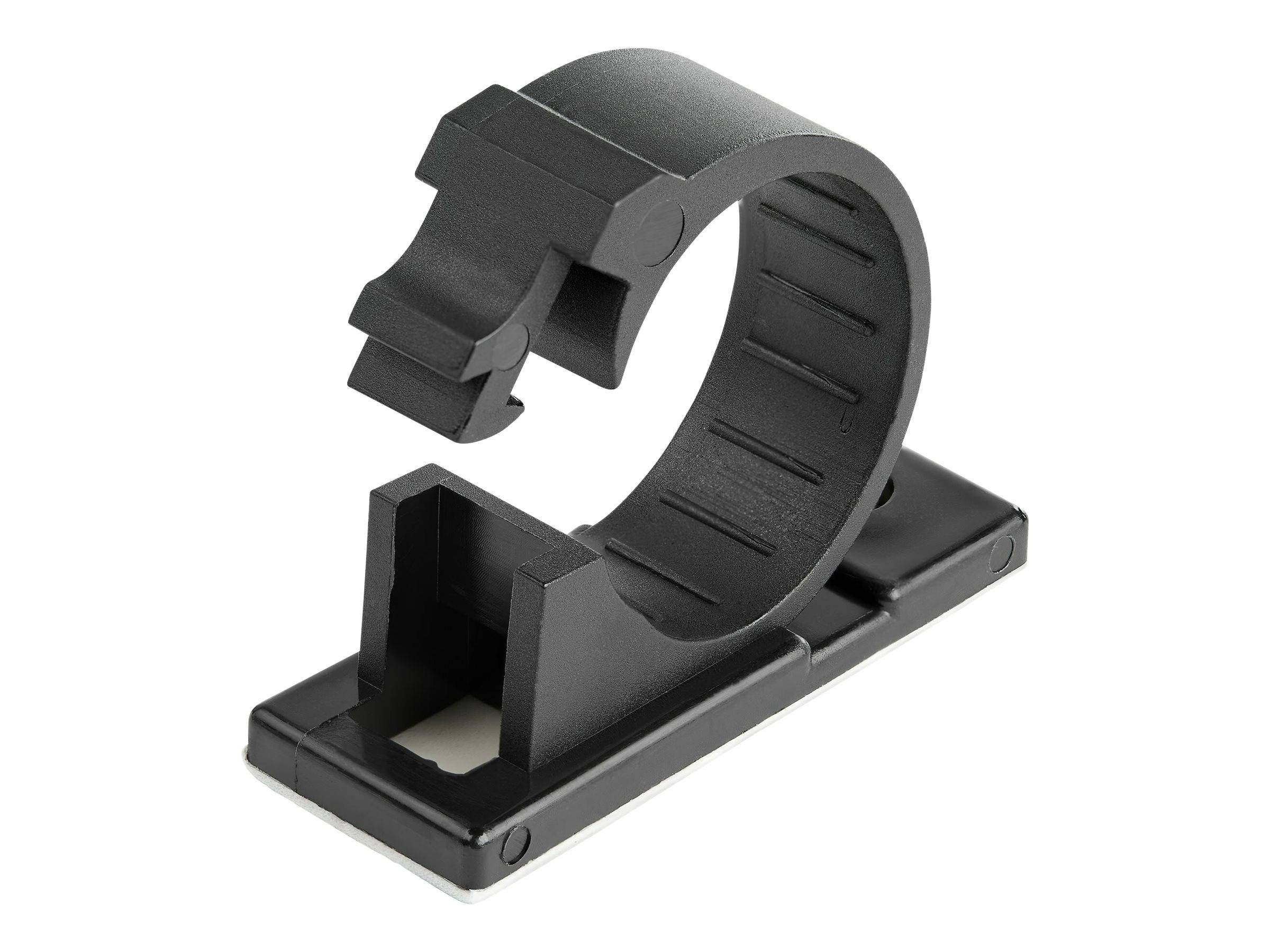 StarTech.com 100 Clip Fermacavi Autoadesivi Nero - Graffette Fermacavo Adesive d-2