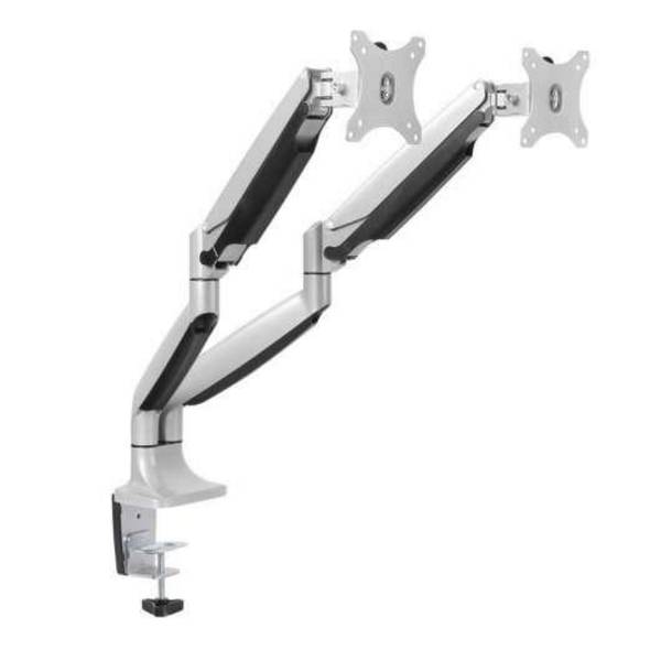 TooQ DB3132TNR-S supporto da tavolo per Tv a schermo piatto 81,3 cm (32") Argento Scrivania