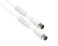 Good Connections cavo antenna 3m guaina filtro corrente >95dB St./Bu. bianco-1