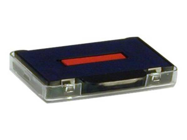 trodat Ersatzstempelkissen 6/50/2 4,1 x 2,4 cm blau/rot - 2 Stück
