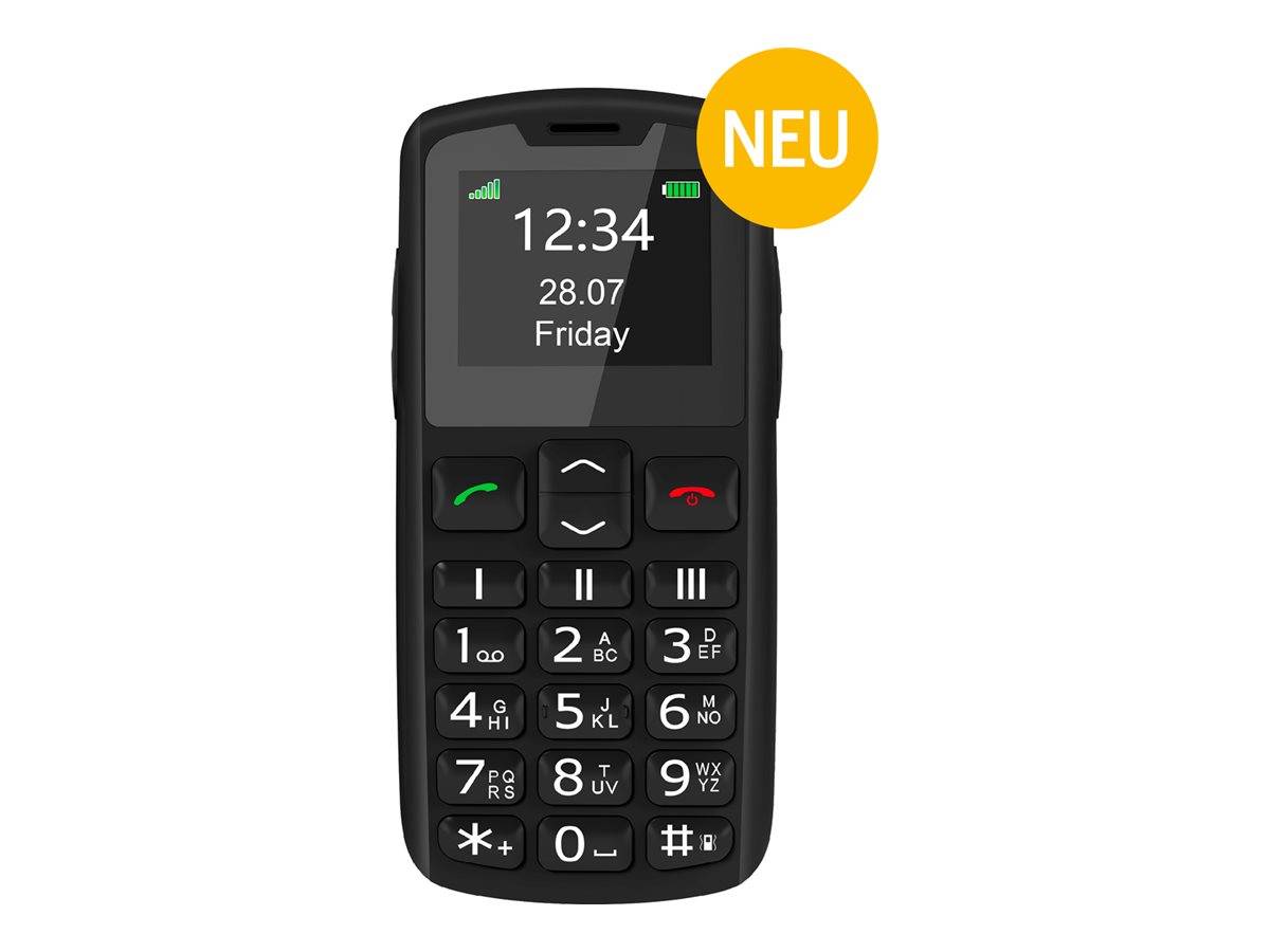 Beafon SL230 LTE, Silver Line, cellulare a bottoni grandi, nero-0