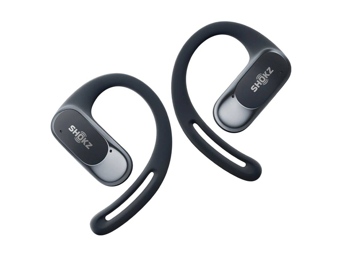 Shokz openfit air auricolari bluetooth 5.2 intraurale a clip musica chiamate sport nero-1