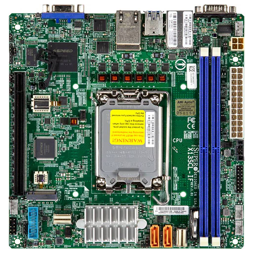 Supermicro Mainboard X13SCL-IF mini-ITX Sockel 1700 DDR5-only Bulk (MBD-X13SCL-IF-B)-1