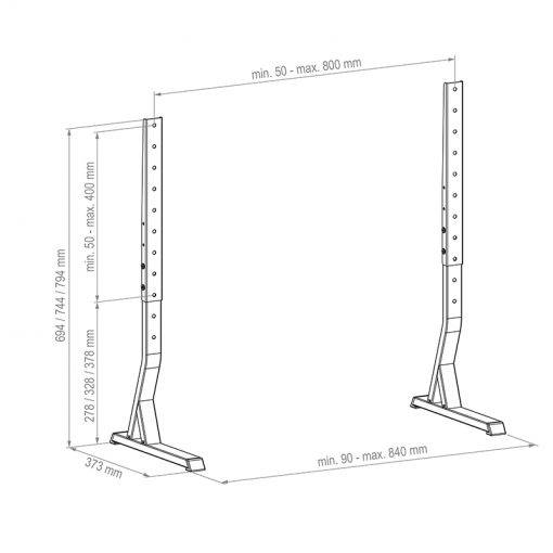 Hagor HA Tablestand BL XL 32-77" (8718)-0