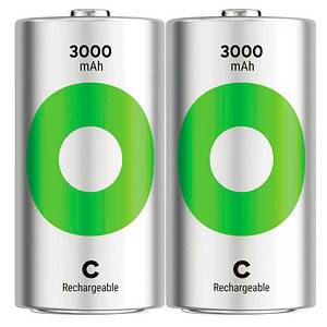 Batteria GP ReCyko C Baby NiMH 3000 mAh 1,2 V da 2-1