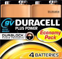 DURACELL PLUS POWER PILA 9V PP3 CONFEZIONE DA 4PZ MN1604B4-2