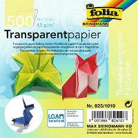 Foglie piegate folia trasparenti 10 x 10 cm foglio 500 multicolore-1