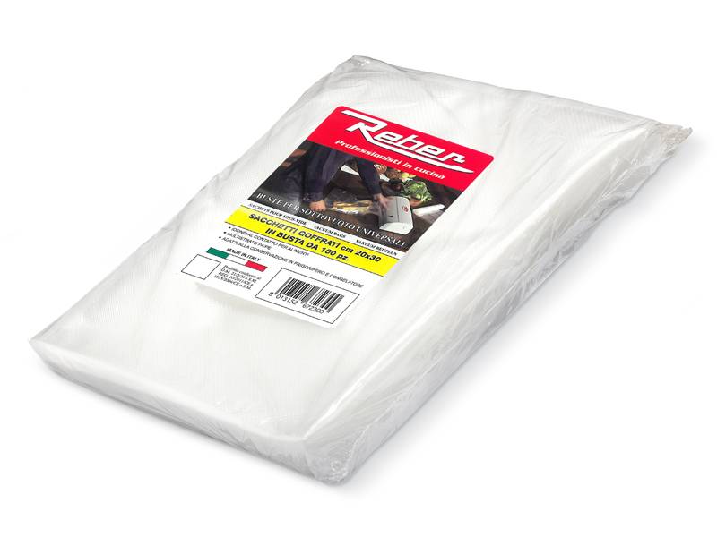SACCHETTI X SOTTOVUOTO 20x30 100pz REBER-0