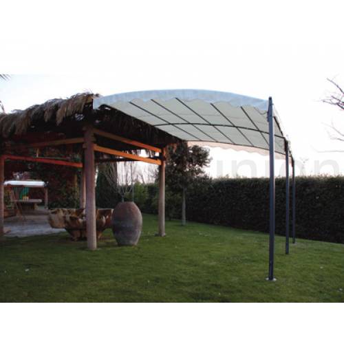 GAZEBO MINORCA FISSAGGIO A MURO 3x4 m-0