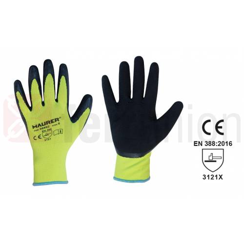GUANTI POLY GIALLO PALMO LATT.HI-GRIP tg 8 CF 12 Pz-0
