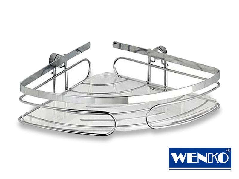 Mensola Angolare Per Bagno Premium - Acciaio Inox, Venko-0
