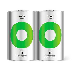 Batteria GP ReCyko D Mono NiMH 3000 mAh 1,2 V da 2-1