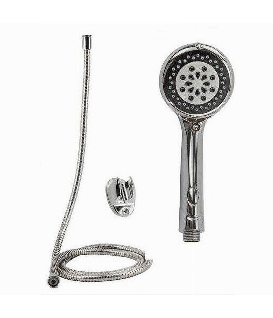 Kit Doccetta Rotonda Doccino Soffione Doccia Con Laccio 1,8mt Staffa Bagno 69300 --0