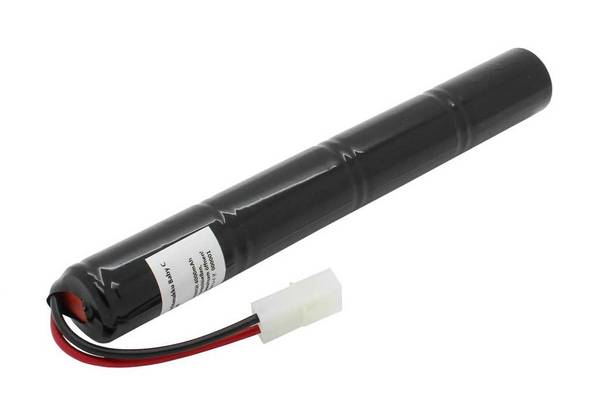 Batteria luce emergenza NiMH 4.8V 4000mAh L1x4 Baby C con cavo 80mm e spina adatta per SEC AKU0038