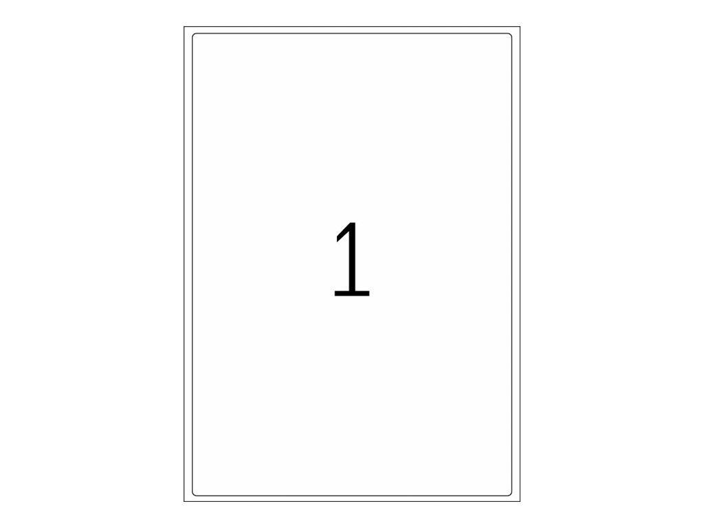 HERMA Premium - Permanent selbstklebende, matte laminierte Adressetiketten aus Papier - weiß - 199,6 x 289,1 mm - 600 Et-2