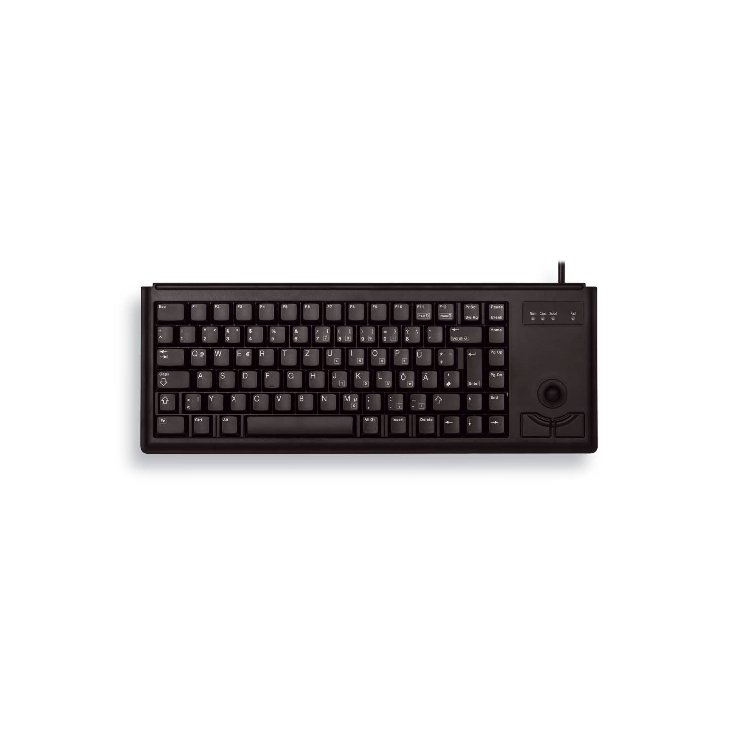CHERRY G84-4400LPBGB-2 + Trackball Tastatur schwarz 2xPS/2 (GB)(EN)-1