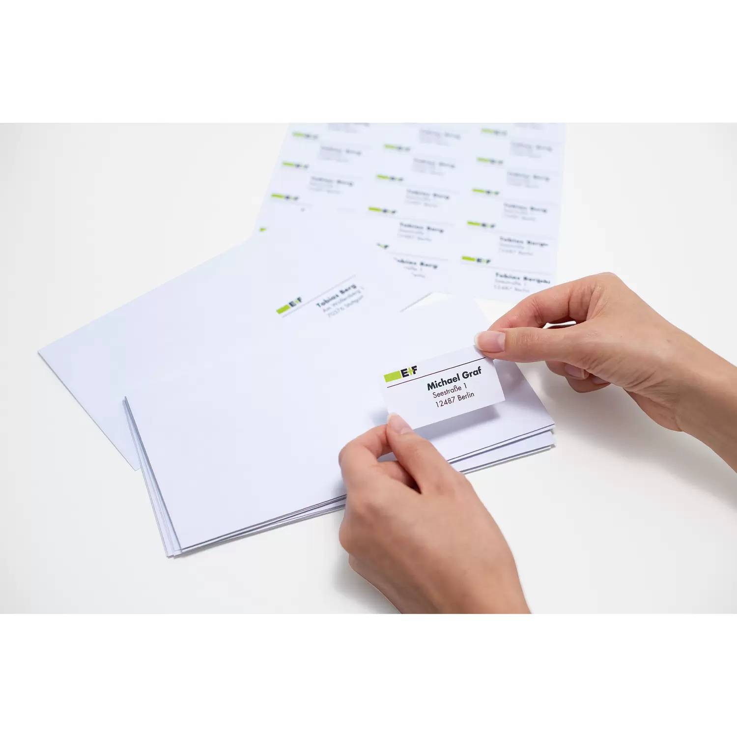 HERMA Premium - Permanent selbstklebende, matte laminierte Adressetiketten aus Papier - weiß - 199,6 x 289,1 mm - 600 Et-4