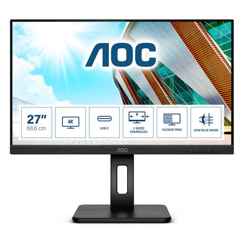 AOC U27P2CA Monitor PC 68,6 cm (27") 3840 x 2160 Pixel 4K Ultra HD LED Nero (U27P2CA)-0