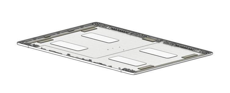 HP LCD BACKCOVER W ANTENNA DUAL M (M35755-001)-0