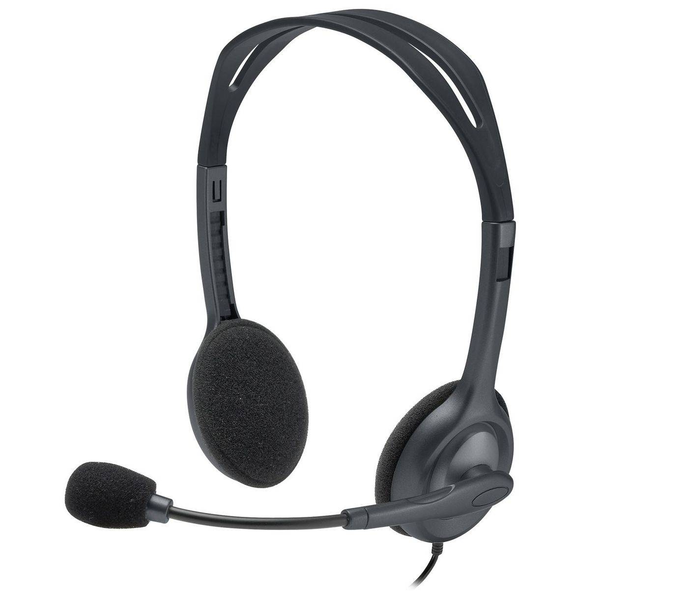 Logitech H111 Stereo Headset Kopfhörer Kabelgebunden Kopfband Büro/Callcenter Grau (981-000612)-3