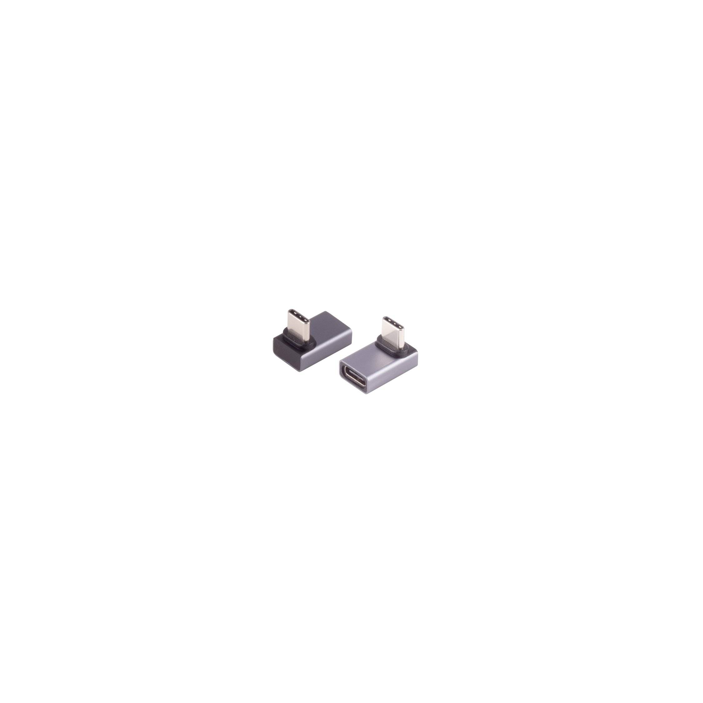 ShiverPeaks SHVP BS13-60002 - Adapter USB 4.0 C Stecker> Buchse 90° Winkel o/u - Adapter (BS13-60002)-0