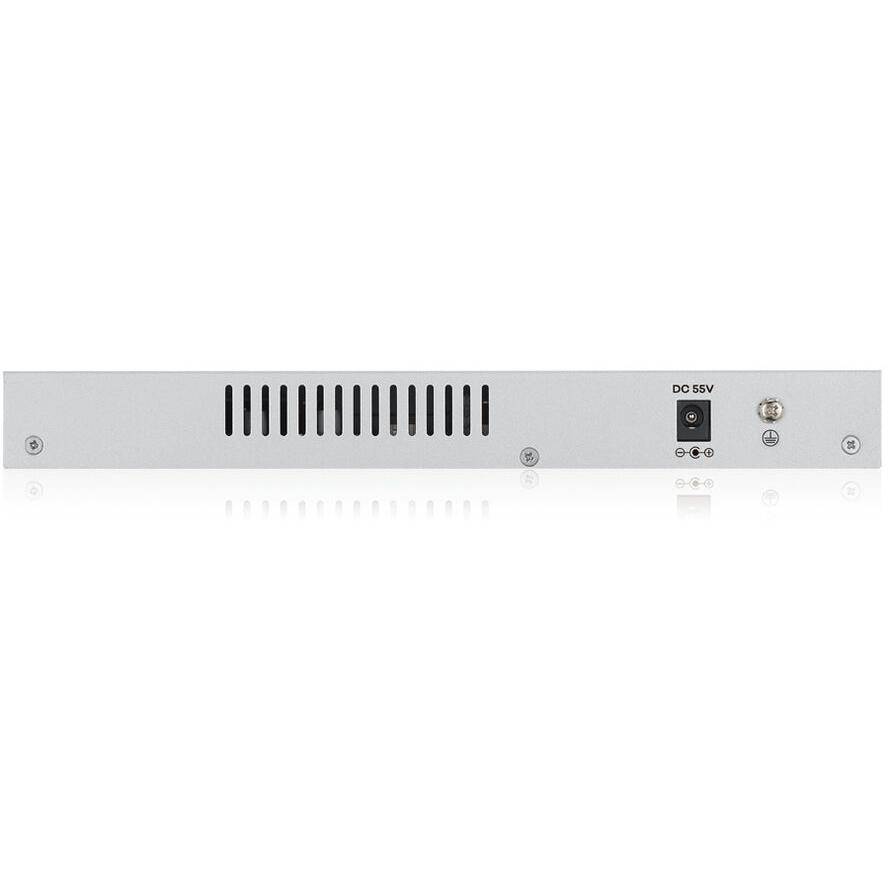SWITCH ZYXEL GS1200-8HP SMART MANAGED 8P Gigabit(4P PoE fino a 60W)Easy Management xVLANQoS design senza ventole Desktop-1