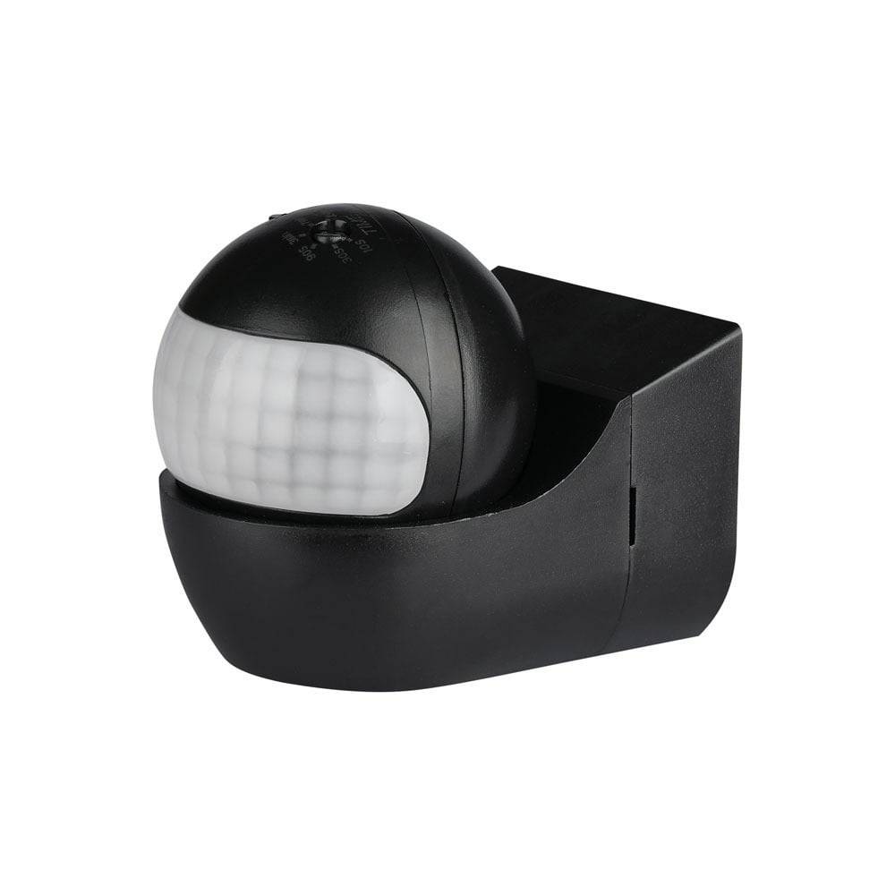 V-TAC Sensore Movimento Infrarossi 180° Orientabile a Plafone Nero (Max 400W) IP44-0
