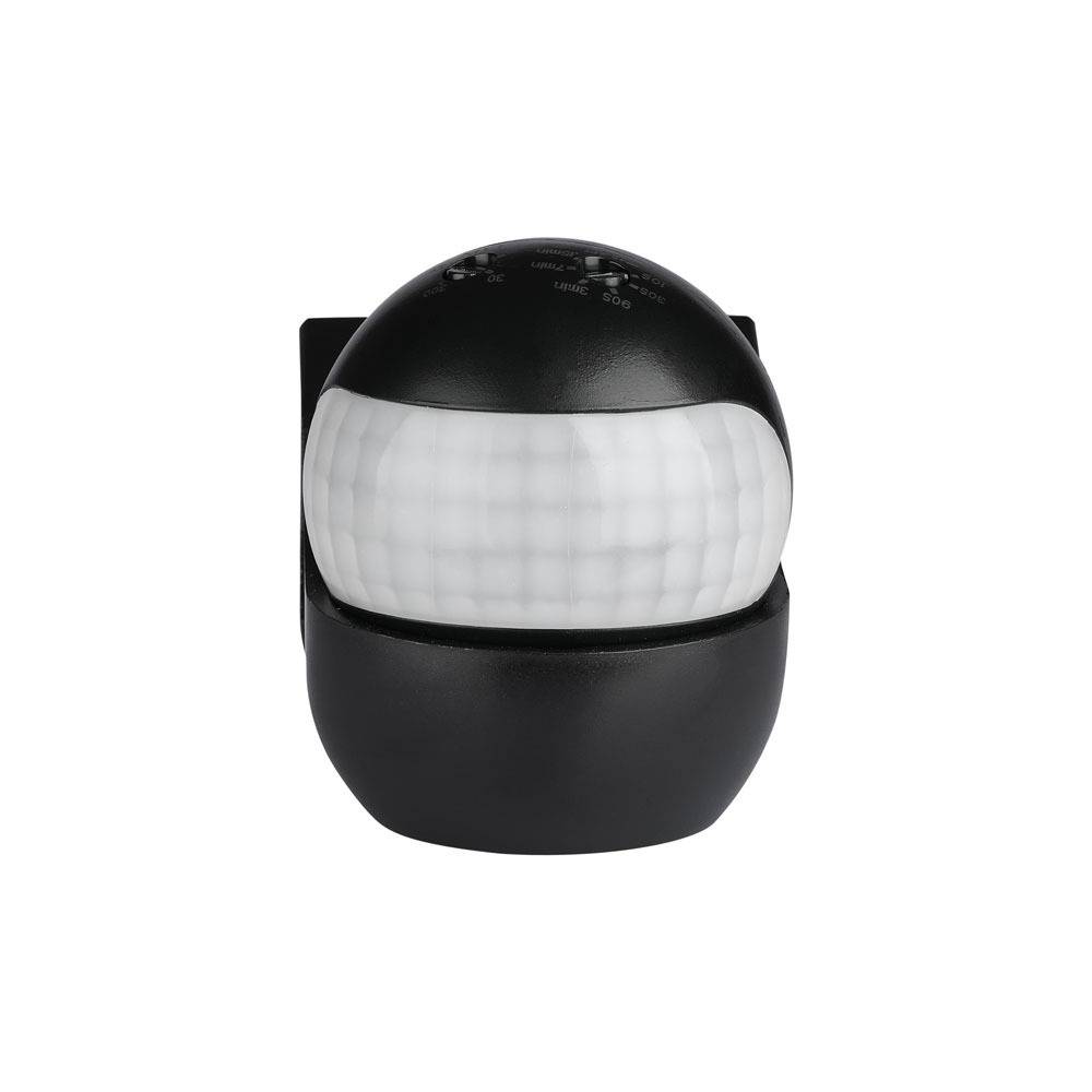 V-TAC Sensore Movimento Infrarossi 180° Orientabile a Plafone Nero (Max 400W) IP44-4