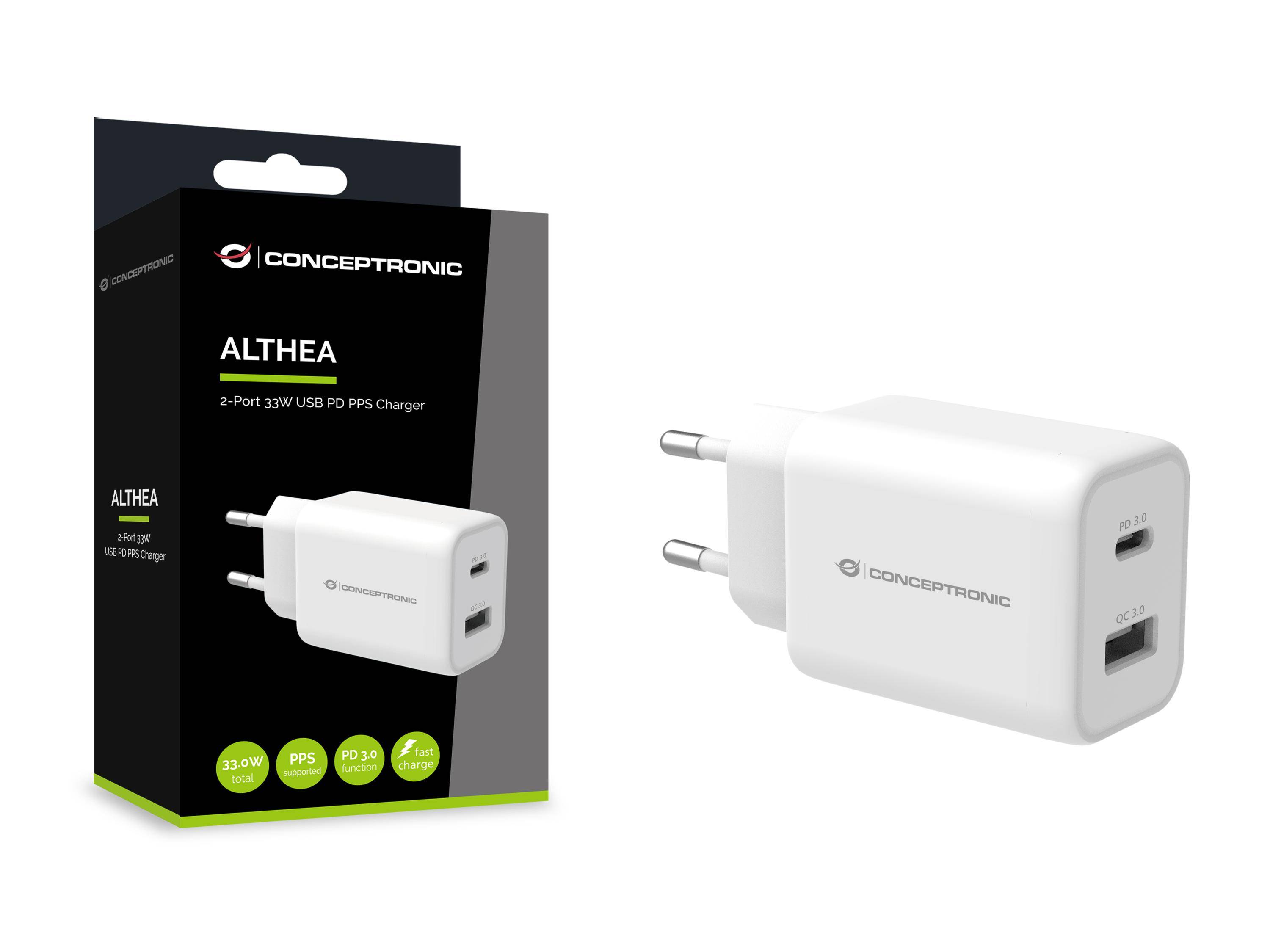 CARICABATTERIE 33W - PORTA USB-A/C PD (ALTHEA11W)-2