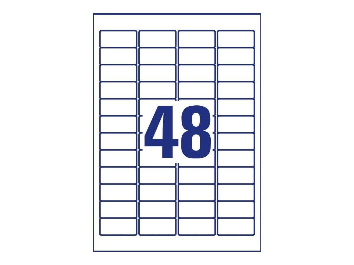 Etichette resistenti alle intemperie AVERY Zweckform 45,7 x 21,2 mm bianche-3