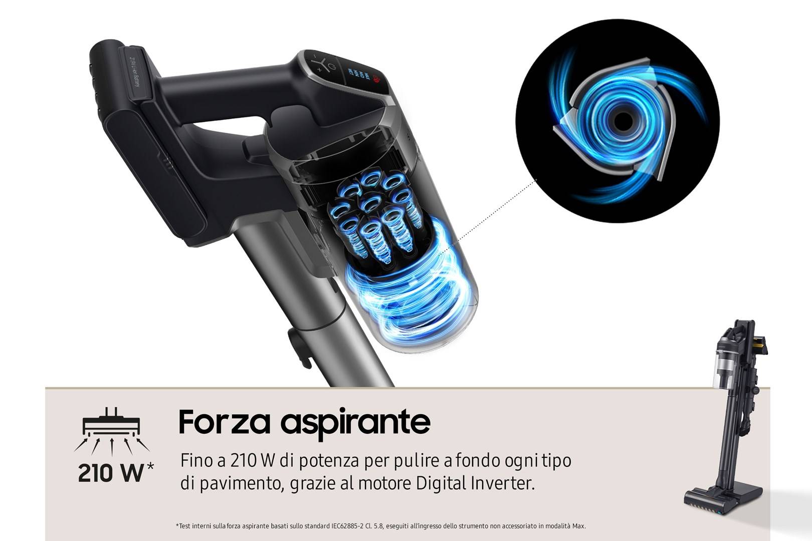 Samsung VS20C9554TK Aspirapolvere Ciclonico Senza sacchetto 580 W Nero-5