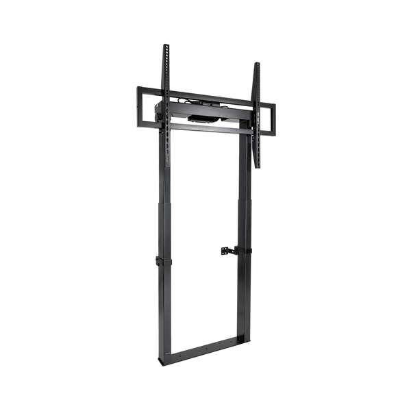 Supporto da pavimento fisso Tooq Titan con regolazione elettrica dell altezza per schermi da 55"-100", nero-0