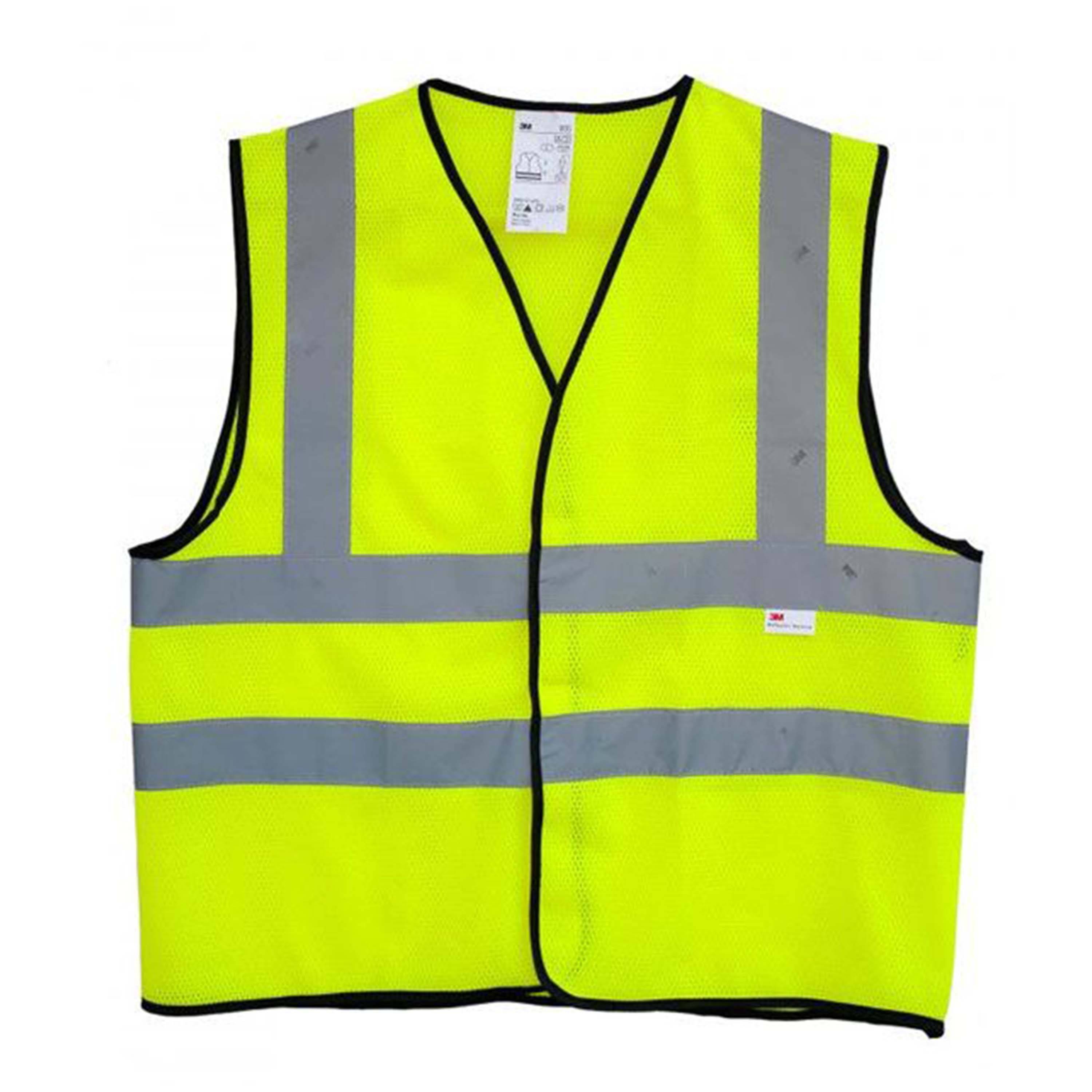 3m Reflective Safety Vest Giubbotto Catarinfrangente Riflettente Giallo Sicurezza-0