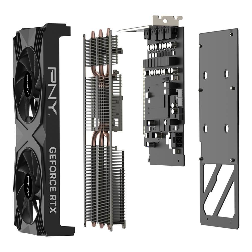 PNY Scheda grafica Nvidia GeForce RTX 4060 Ti GeForce RTX 4060 Ti 16 GB RAM GDDR6 DisplayPort, HDMI ™-12